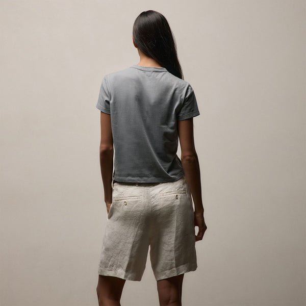 Brushed Elevated Jersey Short Sleeve Tee in Ore | James Perse Los Angeles