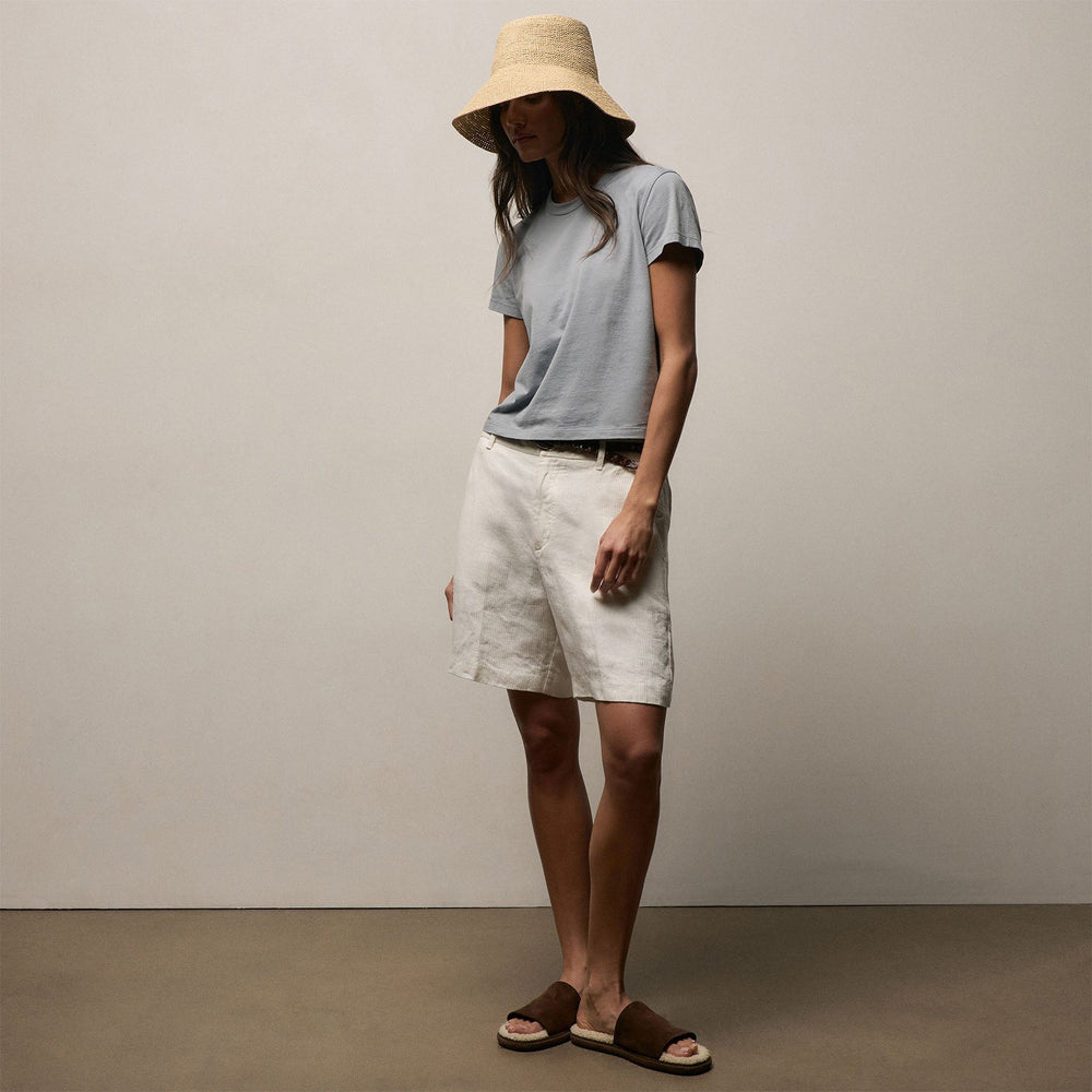 Brushed Elevated Jersey Short Sleeve Tee in Ore | James Perse Los Angeles