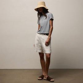 Brushed Elevated Jersey Short Sleeve Tee in Ore | James Perse Los Angeles