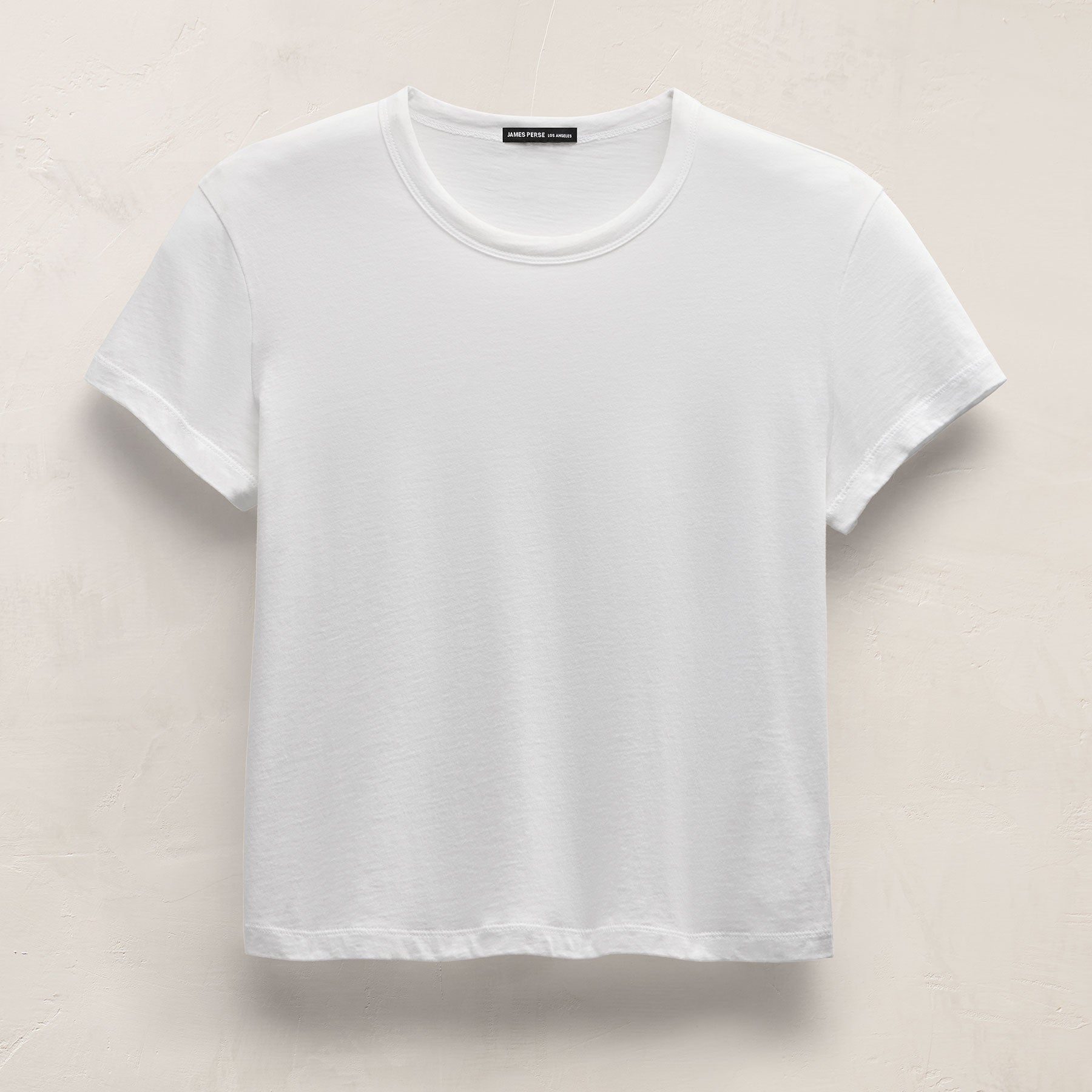 Brushed Elevated Jersey Short Sleeve Tee - White | James Perse Los