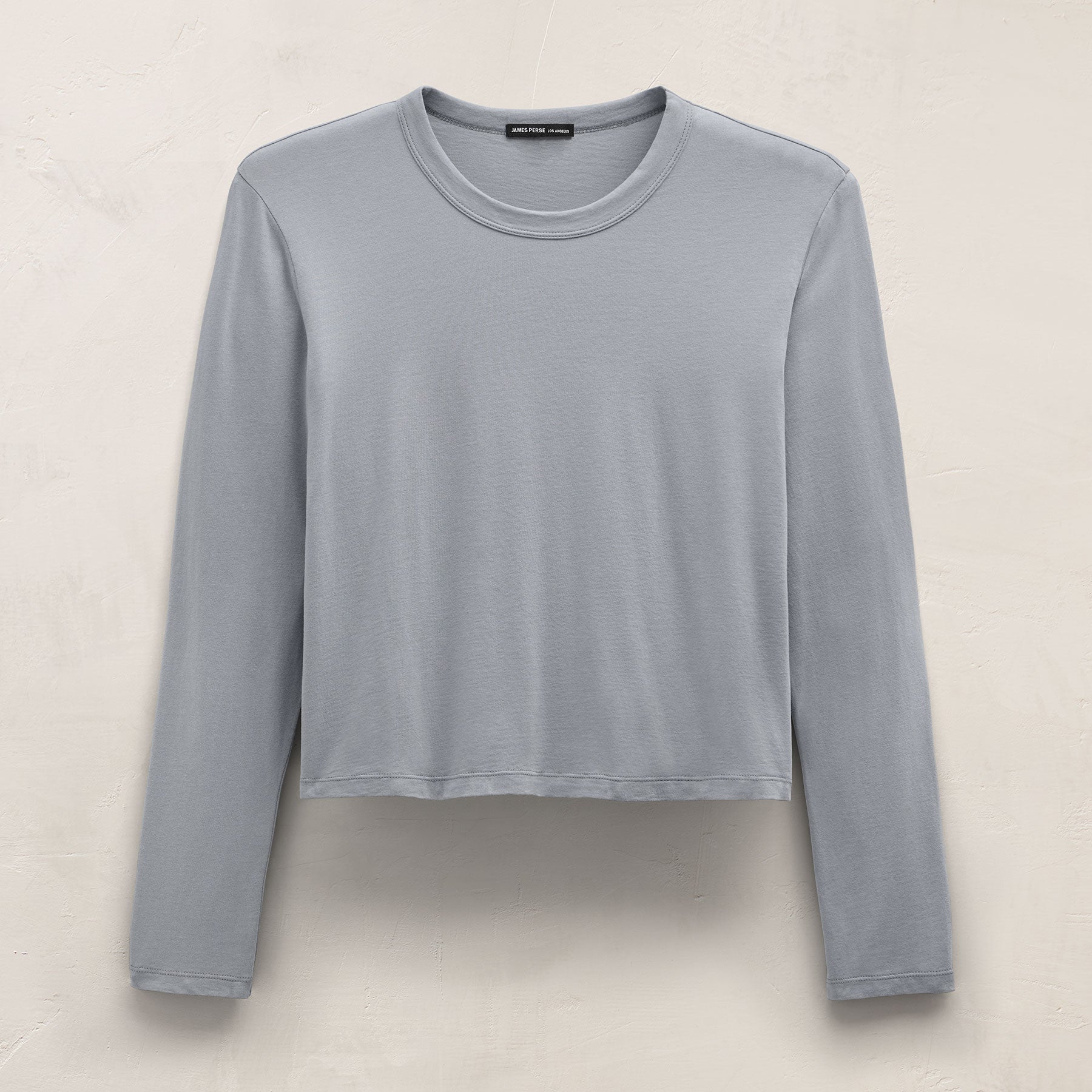 Brushed Elevated Jersey Long Sleeve Tee in Ore | James Perse Los Angeles