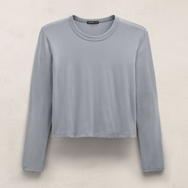 Brushed Elevated Jersey Long Sleeve Tee in Ore | James Perse Los Angeles