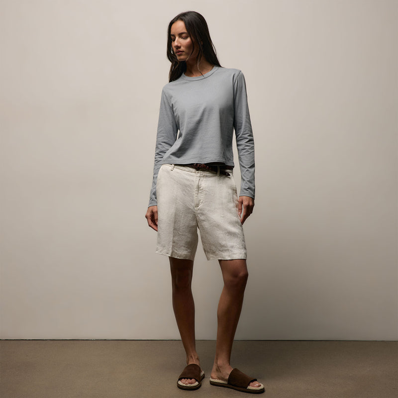 Brushed Elevated Jersey Long Sleeve Tee - Ore