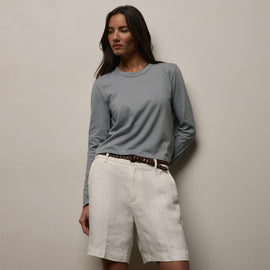 Brushed Elevated Jersey Long Sleeve Tee - Ore