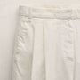 Linen Cotton Pleated Trouser in Off White | James Perse Los Angeles