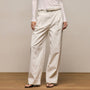 Linen Cotton Pleated Trouser in Off White | James Perse Los Angeles