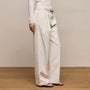 Linen Cotton Pleated Trouser in Off White | James Perse Los Angeles