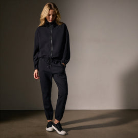 Matte Scuba Track Pant in Black | James Perse Los Angeles