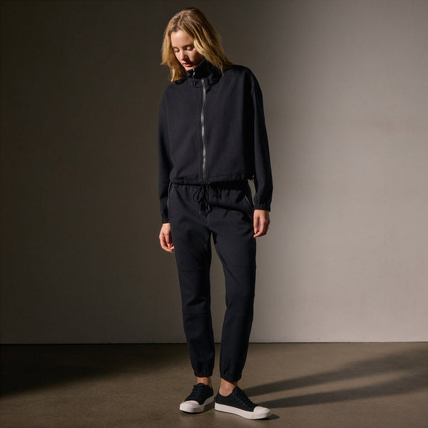 Matte Scuba Track Pant in Black | James Perse Los Angeles