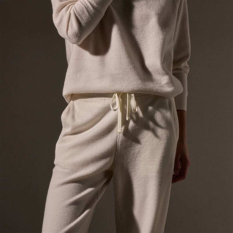 Brushed Thermal Sweat Pant  in Oyster | James Perse Los Angeles