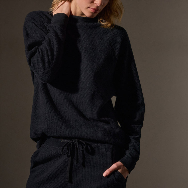 Women's Brushed Thermal Lounge Gift Set in Black | James Perse Los Angeles