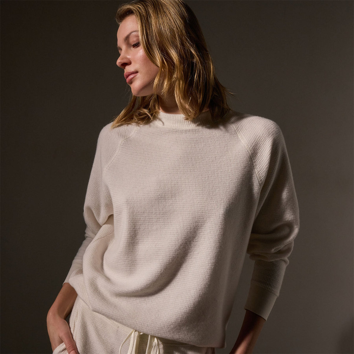 Women's Brushed Thermal Lounge Gift Set in Oyster | James Perse Los Angeles