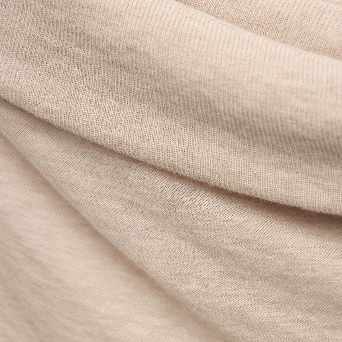 Sheer Off Shoulder Top in Light Tan Melange | James Perse Los Angeles