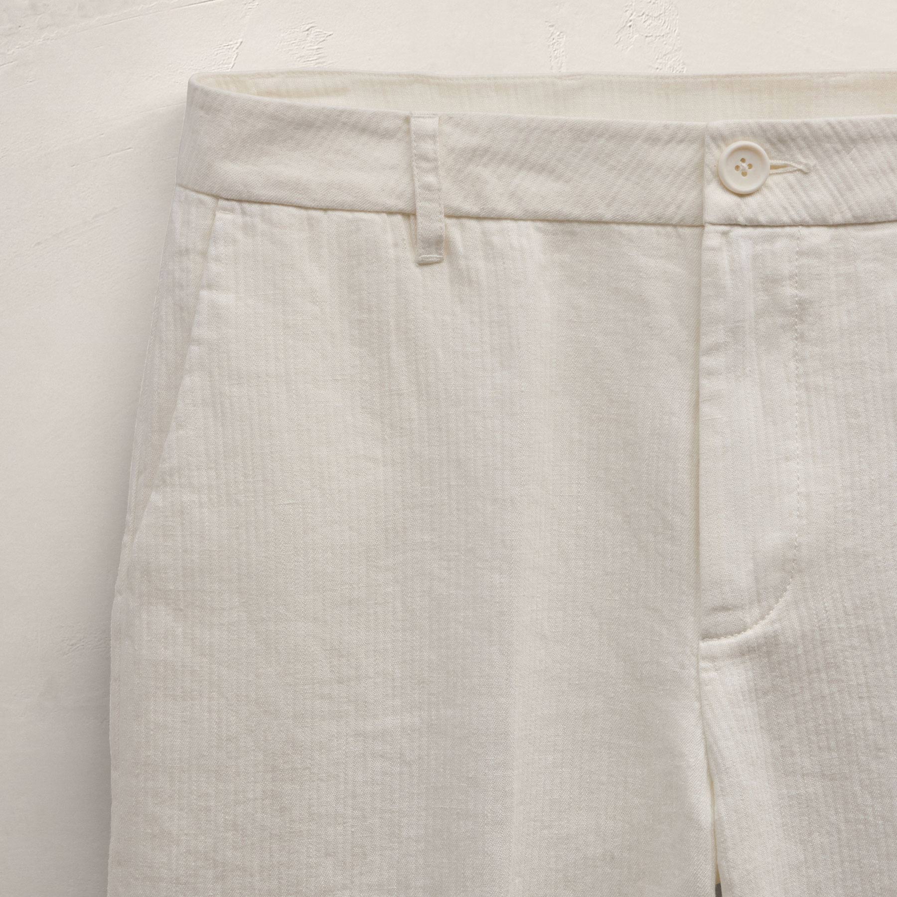 Playa Linen Trouser in Off White | James Perse Los Angeles