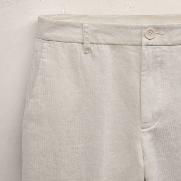 Playa Linen Trouser in Off White | James Perse Los Angeles