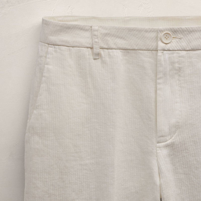 Playa Linen Trouser in Off White | James Perse Los Angeles