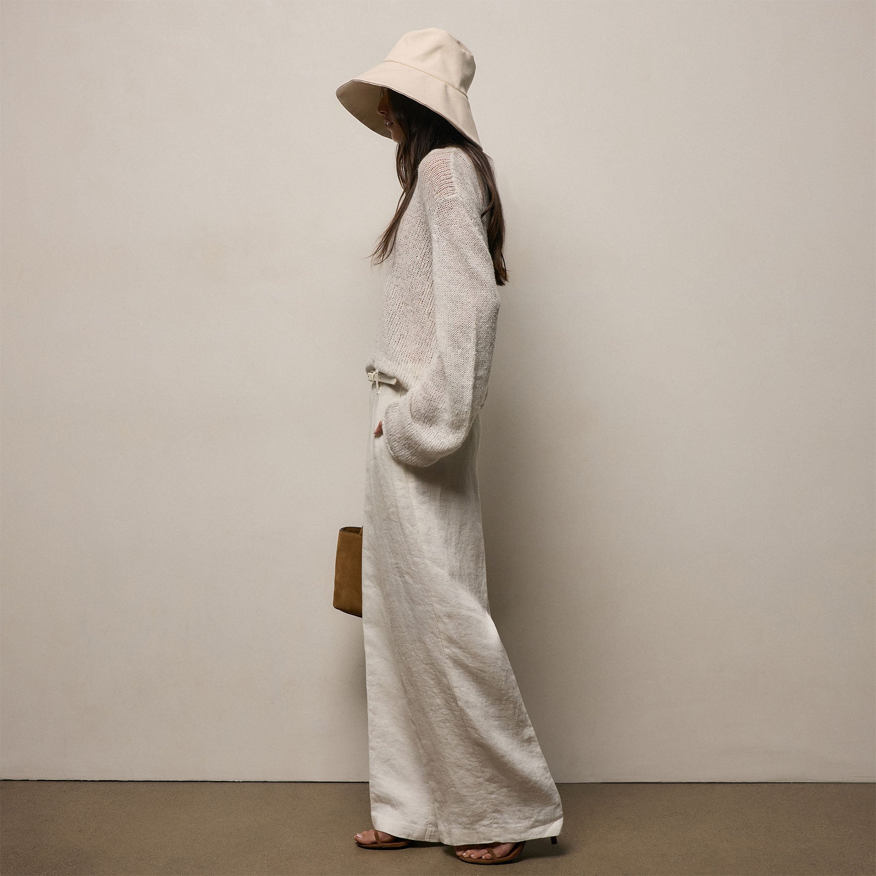 Playa Linen Trouser In Off White | James Perse Los Angeles