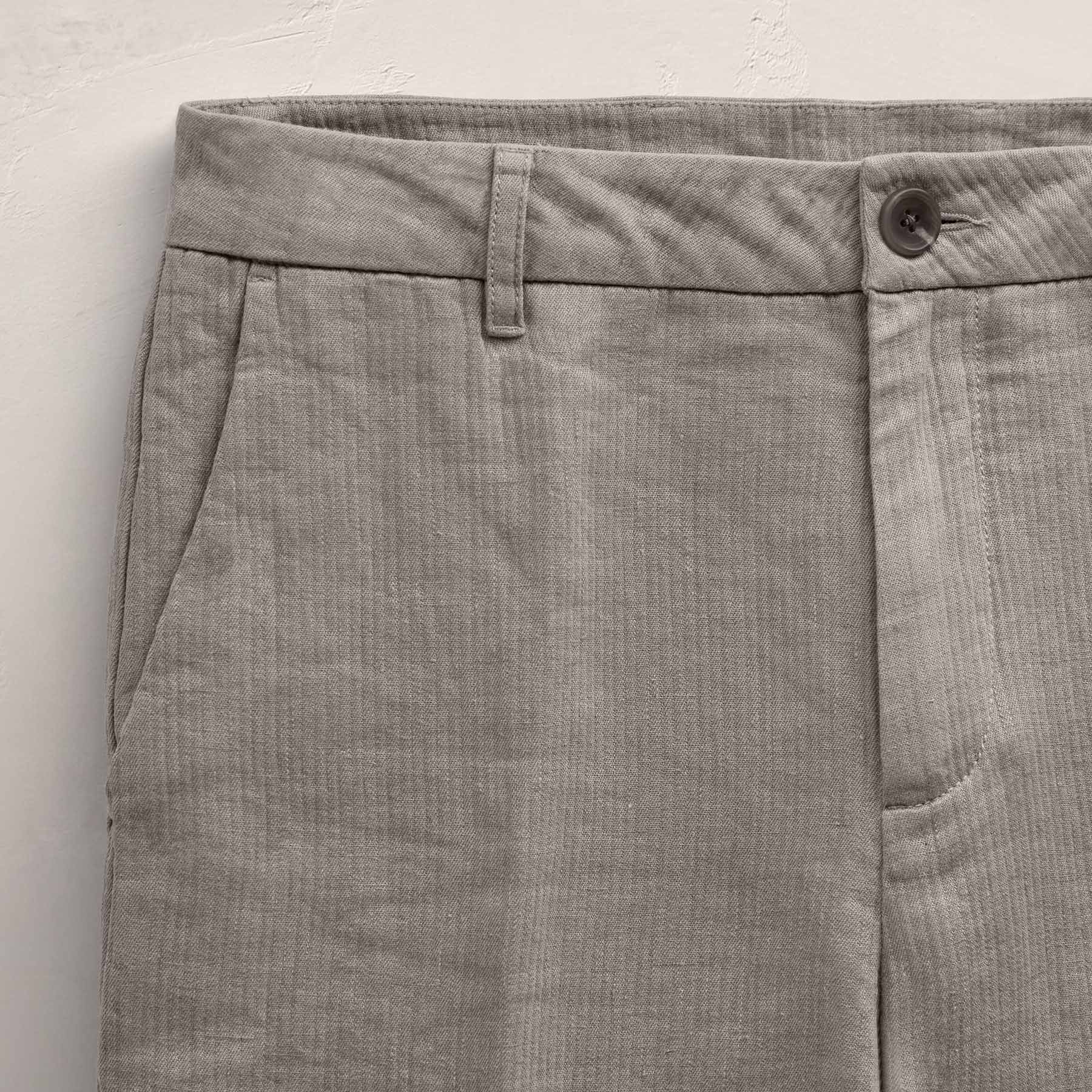 Playa Linen Bermuda Short in Fog | James Perse Los Angeles