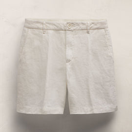 Playa Linen Bermuda Short in Off White | James Perse Los Angeles
