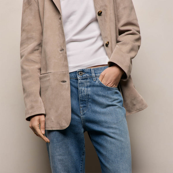 Relaxed Fit Jean - Mid Blue Wash
