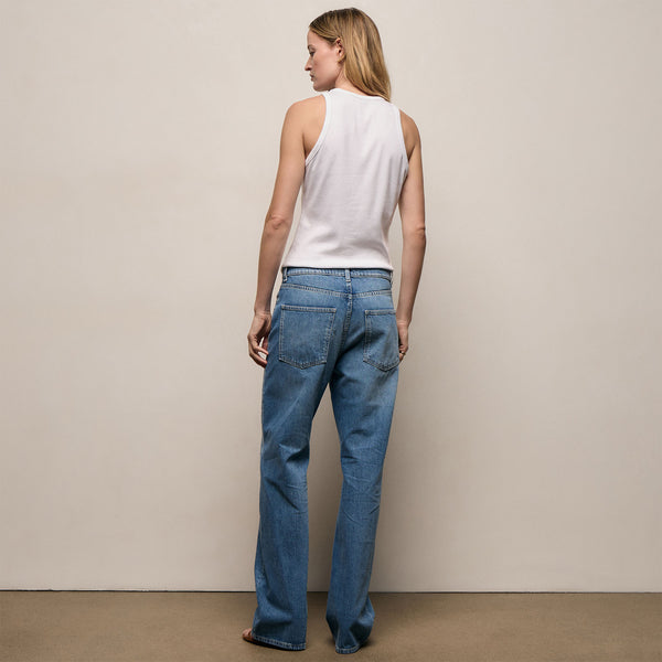 Relaxed Fit Jean - Mid Blue Wash