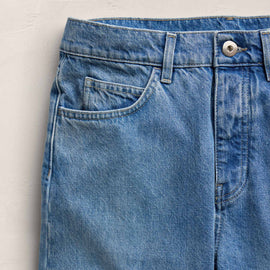 Relaxed Fit Jean in Mid Blue Wash | James Perse Los Angeles