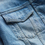 Denim Trucker Jacket in Sky Wash | James Perse Los Angeles
