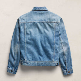 Denim Trucker Jacket in Sky Wash | James Perse Los Angeles