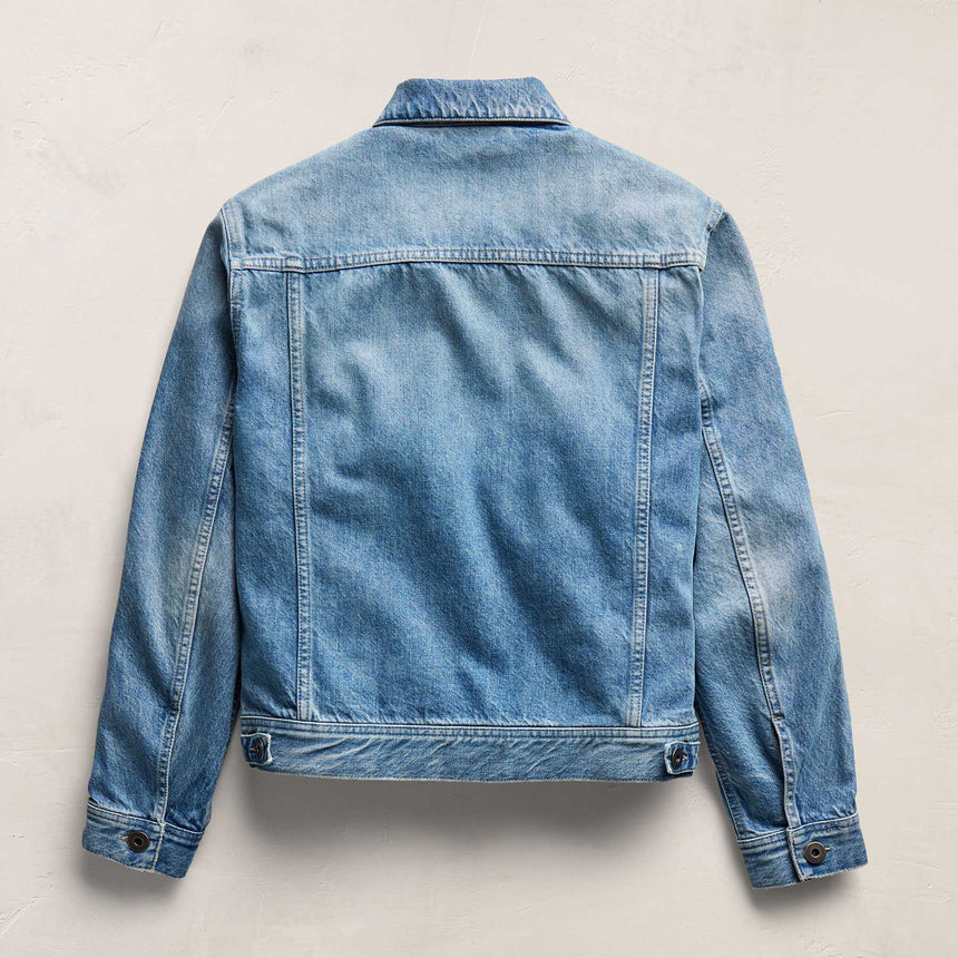 Denim Trucker Jacket in Sky Wash | James Perse Los Angeles