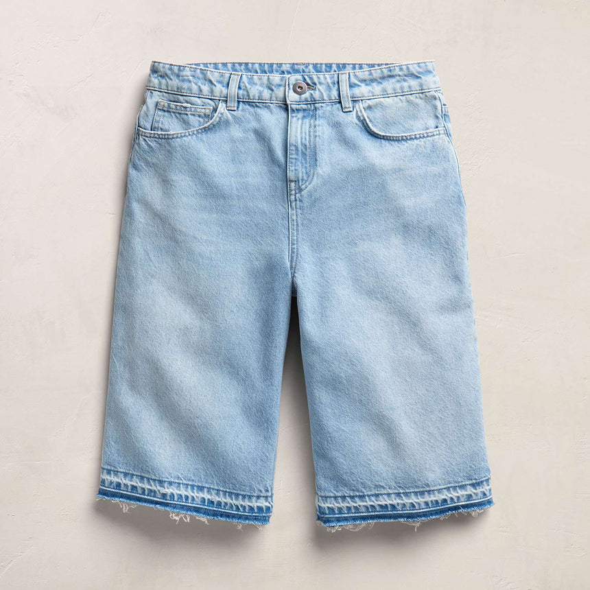 Relaxed Jort in Light Blue Wash | James Perse Los Angeles