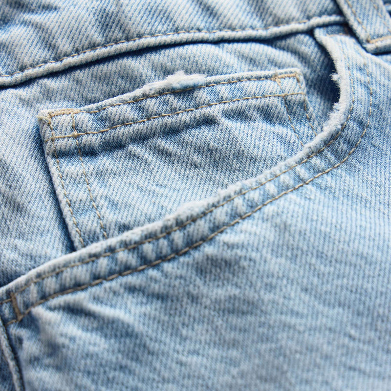 Relaxed Jort in Light Blue Wash | James Perse Los Angeles