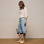 Relaxed Jort in Light Blue Wash | James Perse Los Angeles