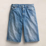 Denim Wide Leg Bermuda Short in Sky Wash | James Perse Los Angeles