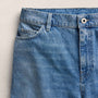 Denim Wide Leg Bermuda Short in Sky Wash | James Perse Los Angeles