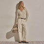 Relaxed Straight Cropped Jean in Ecru | James Perse Los Angeles