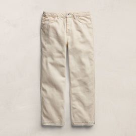 Relaxed Straight Cropped Jean in Ecru | James Perse Los Angeles