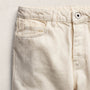 Relaxed Straight Cropped Jean in Ecru | James Perse Los Angeles