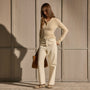 Relaxed Straight Cropped Jean - Ecru | James Perse Los Angeles
