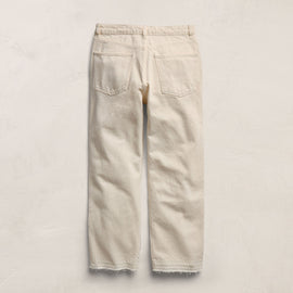 Relaxed Straight Cropped Jean in Ecru | James Perse Los Angeles