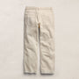 Relaxed Straight Cropped Jean in Ecru | James Perse Los Angeles
