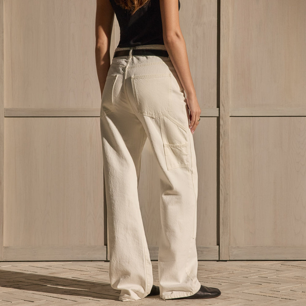 Workwear Denim Pant - Ecru | James Perse Los Angeles