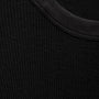 Cotton Gauze Ribbed Long Sleeve Crew - Black | James Perse Los Angeles