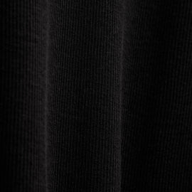 Cotton Gauze Ribbed Long Sleeve Crew - Black | James Perse Los Angeles