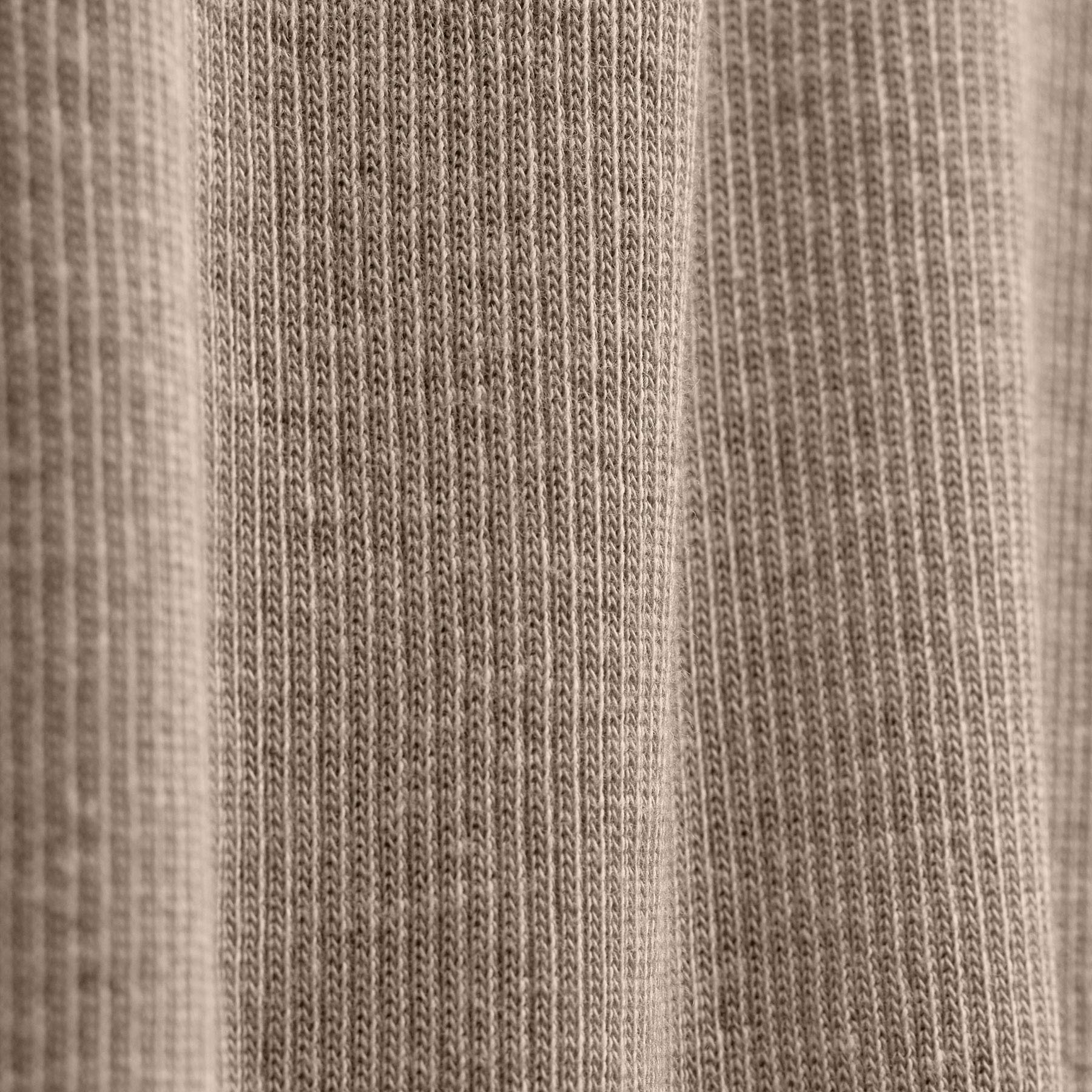 Cotton Gauze Ribbed Long Sleeve Crew - Dapple