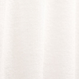Cotton Gauze Ribbed Long Sleeve Crew - Everest White | James Perse Los Angeles