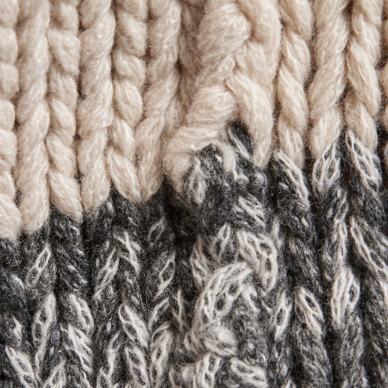 Chunky Knit Cardigan in Ivory/Grey Marl | James Perse Los Angeles