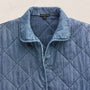 Denim Quilted Jacket in Medium Wash | James Perse Los Angeles FLAT