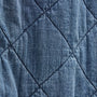 Denim Quilted Jacket in Medium Wash | James Perse Los Angeles FLAT