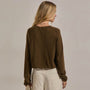 Cashmere Raglan Cardigan in Cocoa | James Perse Los Angeles