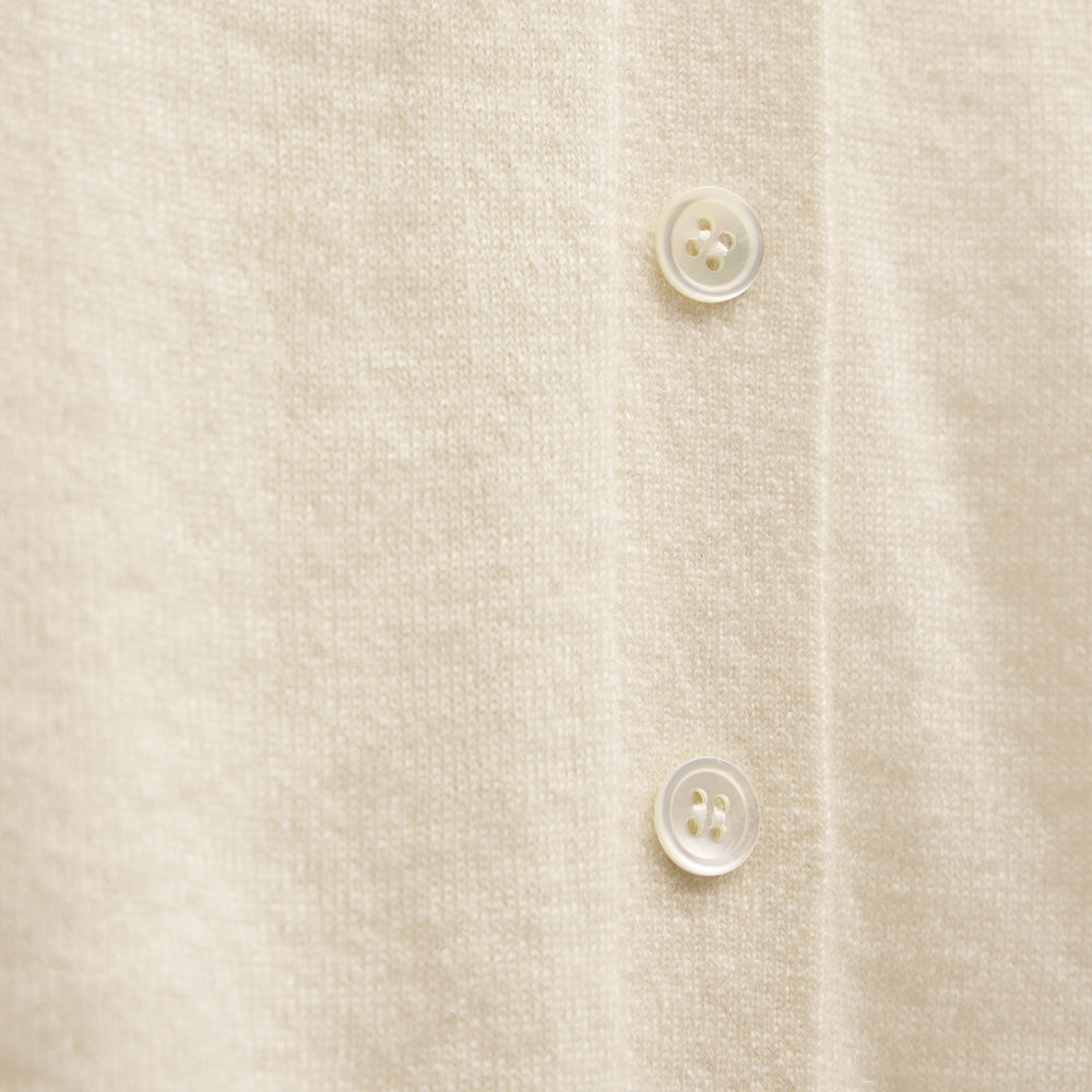 Cashmere Raglan Cardigan in Ecru | James Perse Los Angeles